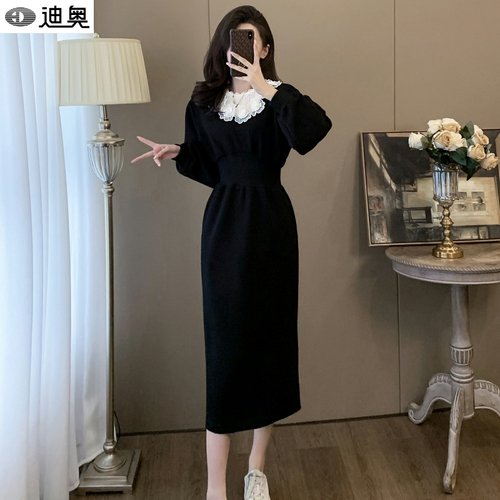 迪奥秋冬连衣裙时尚收腰显瘦裙子