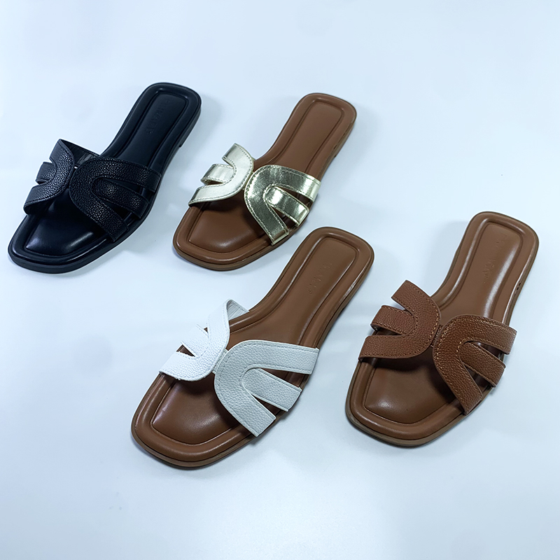 一字拖鞋女夏外穿2025年新款晚晚风凉拖温柔配裙子平底度假凉鞋女