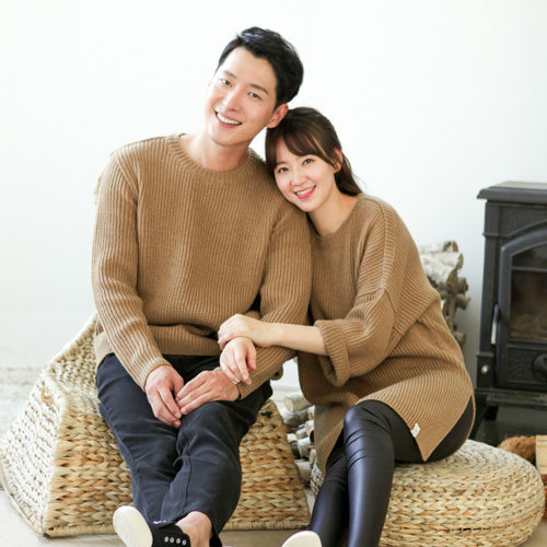 3인 4인 한국 ??가족 부모-자식 겨울 두꺼운 스웨터 중간 길이 서양식 가족은 어머니 아들 어머니와 딸을 위한 스웨트 셔츠를 입습니다
