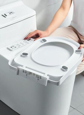 通用款老式马桶盖加厚承重上装盖板缓降马桶配件快装厕所方型坐圈