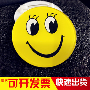亚克力笑脸牌胸牌微笑服务个性黄色笑脸徽章卡通胸针圆形胸卡制作