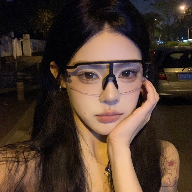 韩版户外骑行护目眼镜男女运动跑步自行车防风墨镜显脸小太阳镜潮
