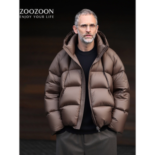 2025年冬季新款纯色短款羽绒服男女同款简约百搭高品质保暖外套潮