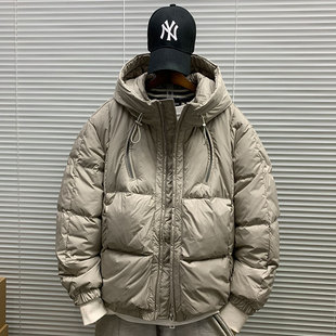 羽绒服男士冬季轻薄款2024年新款青少年男款潮牌短款外套品牌男装
