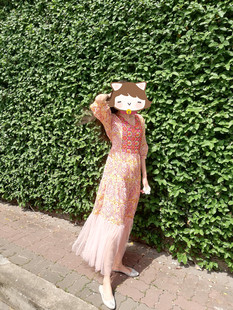 V领刺绣款 泰国设计师定制 甜美风连衣裙 Studio Leisure