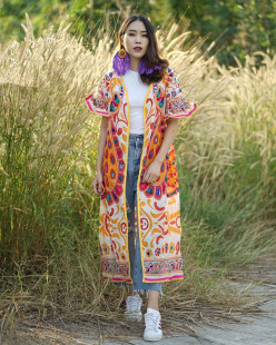 Studio 开衫 泰国设计师款 泡泡袖 旅行民族风 Leisure