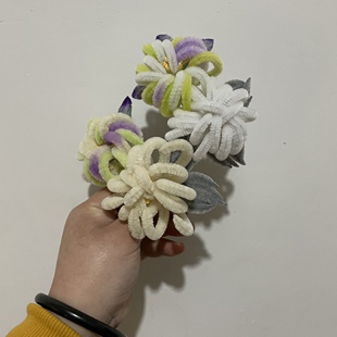 仿非遗绒花新娘秀禾古装戏曲胸针头饰原创汉服发饰古风