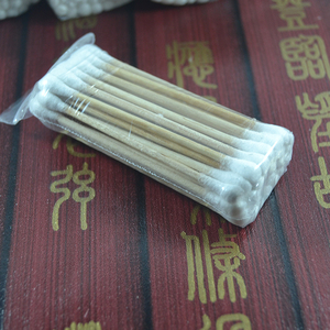 棉签1包30到40支装/包 卫生棉棒双头木棒抗菌卫生化妆卸妆棉棒