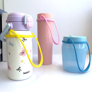 咖啡杯硅胶手拎绳扣奶瓶水杯壶扣保温杯挂绳提手绳奶茶杯提手挂绳