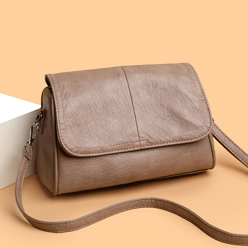 2026新款软皮女士包包时尚小包百搭中年妈妈斜挎包简约单肩包