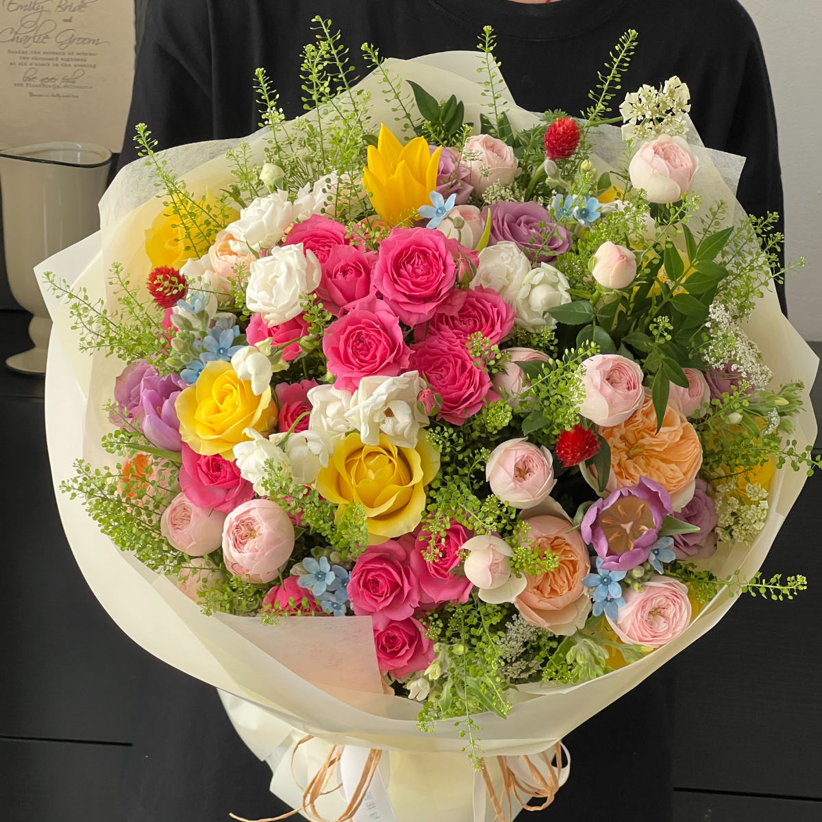 鲜花混搭花束送爱人闺蜜女友生日礼物花店同城配送上门无锡玫瑰花