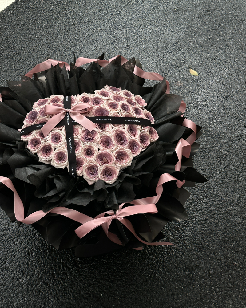 无锡鲜花同城速递52朵混搭红玫瑰大花束生日鲜花江阴花店配送上门