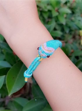 手工编织生肖蛇形男女款手绳手链