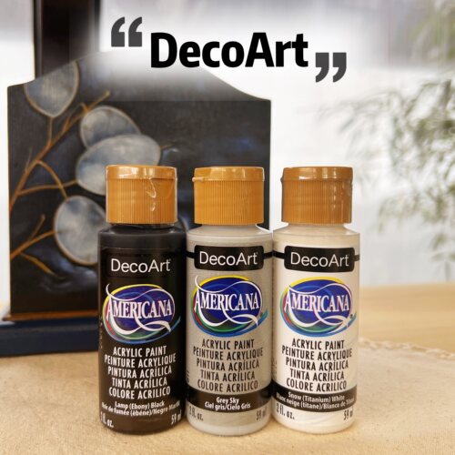 黑灰白色系美国DecoArt原装进口多用哑光石膏手绘丙烯DA颜料