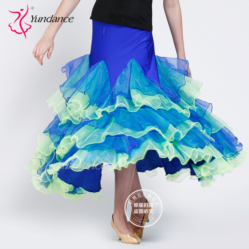 韵舞 摩登国标交谊舞裙练习长裙大摆广场舞服装新款半身裙华尔兹|msdalam kategori sukan/Yoga/kecergasan/bekalan peminat, Dance/Aerobik/Gymnastics, tarian moden, pakaian tarian moden - dari Buy2taobao.com untuk memberikan perkhidmatan ejen Taobao profesional membeli