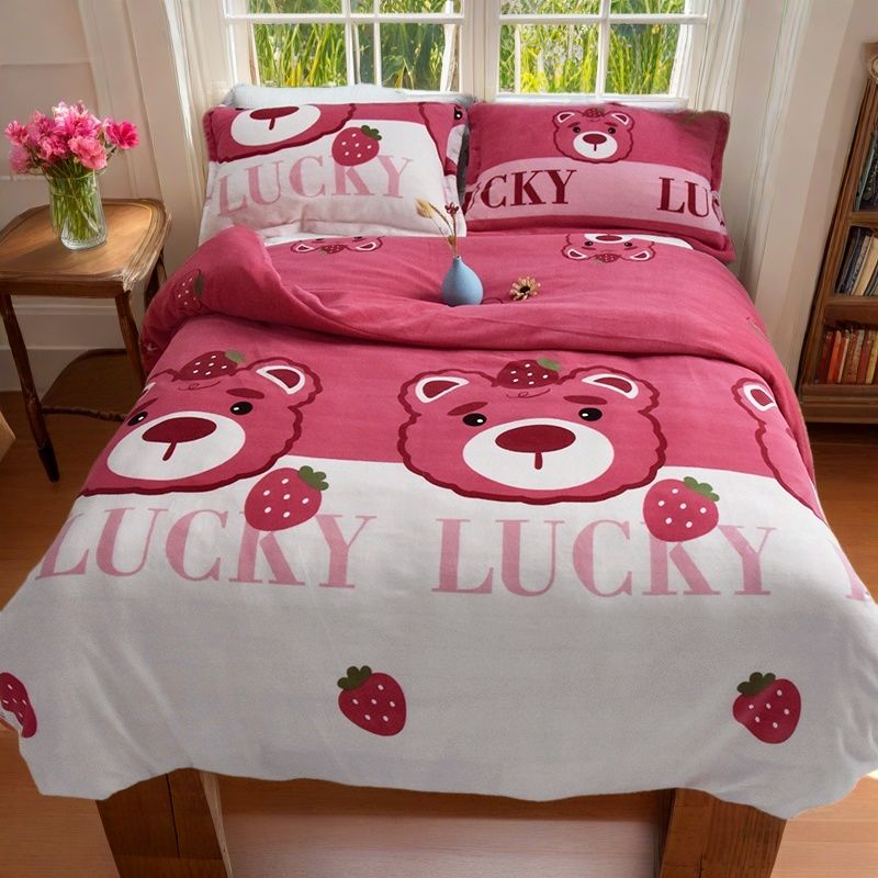 【防静电】双面绒牛奶绒被套单件150X160X180X200X230X250大被套