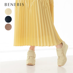 日本海外直邮2025春季女鞋代购舒适羊皮休闲坡跟运动鞋单鞋运动鞋