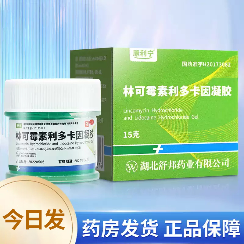 【康利宁】林可霉素利多卡因凝胶15g*1瓶/盒