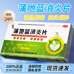 道君蒲地蓝消炎片喉咙肿痛24片扁桃腺炎药消炎药非口服液铺浦地蓝