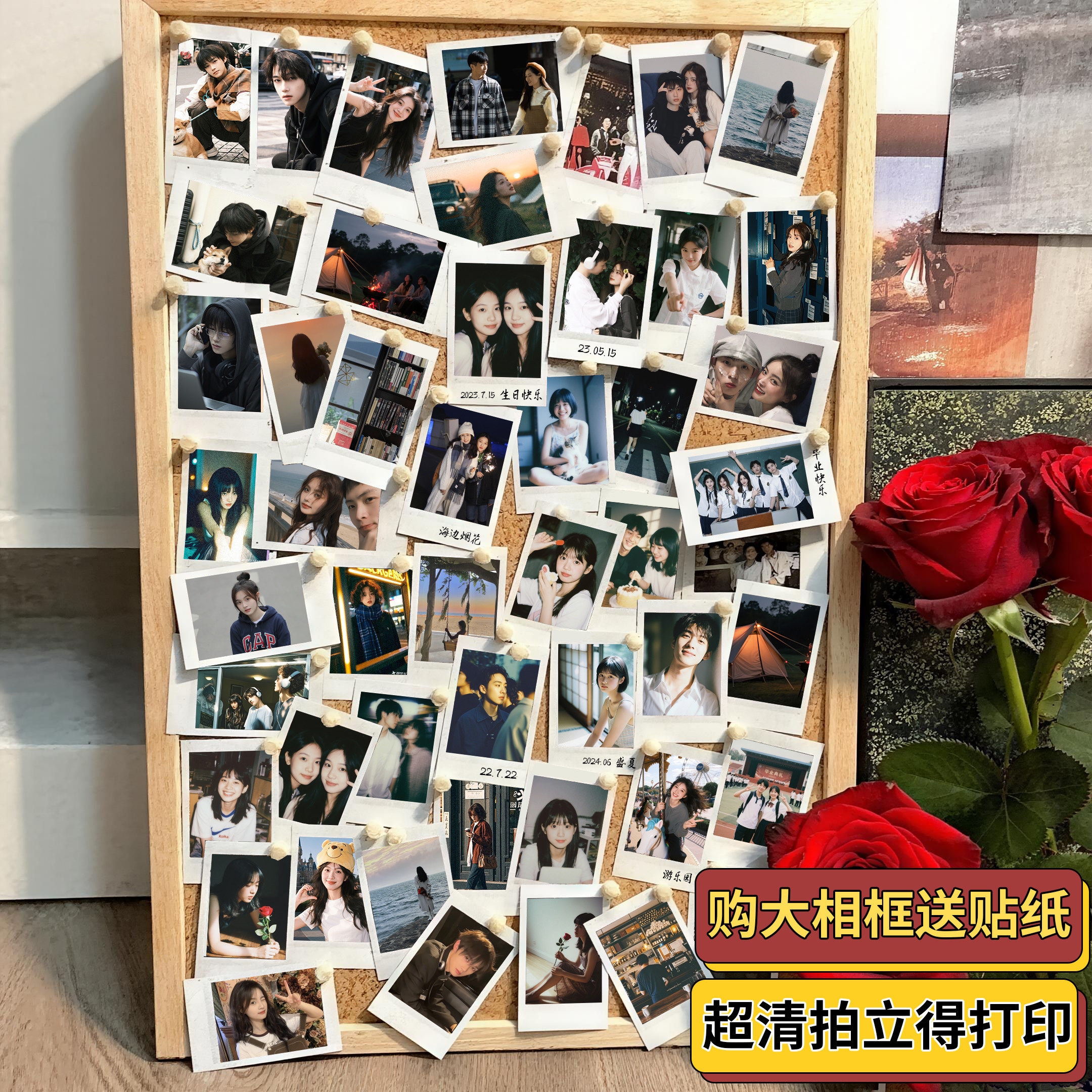 洗照片拍立得高清打印冲印冲洗富士相片3寸三定制加相框手机里的图片