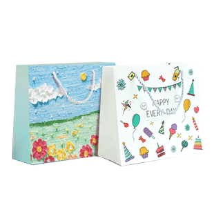 礼品袋手提袋纸袋子定制幼儿园儿童生日伴手礼包装袋礼物袋印logo