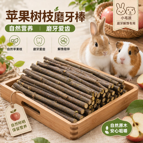 龙猫磨牙苹果枝荷兰猪仓鼠兔子