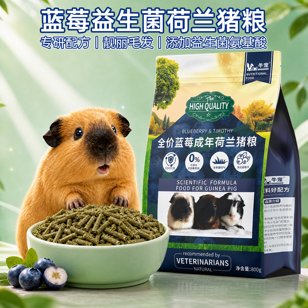 牛宠专用粮豚鼠粮荷兰猪饲料主粮