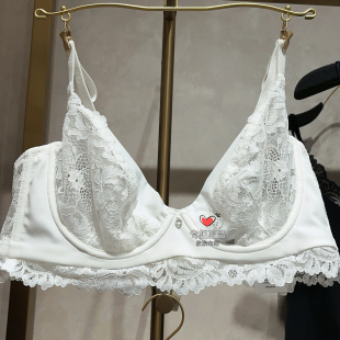 25春夏La 4薄杯文胸内衣蕾丝性感女CC13AE1 Clover雨夜巴黎3