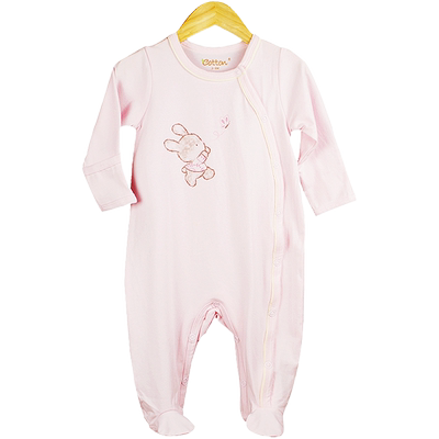 eotton新生儿四季连体衣防抓包脚