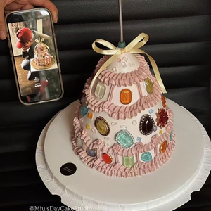 包邮权志龙同款宝石珠宝钻石硅胶模具插件网红烘焙生日蛋糕装饰