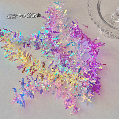 生日蛋糕装饰雨丝彩色