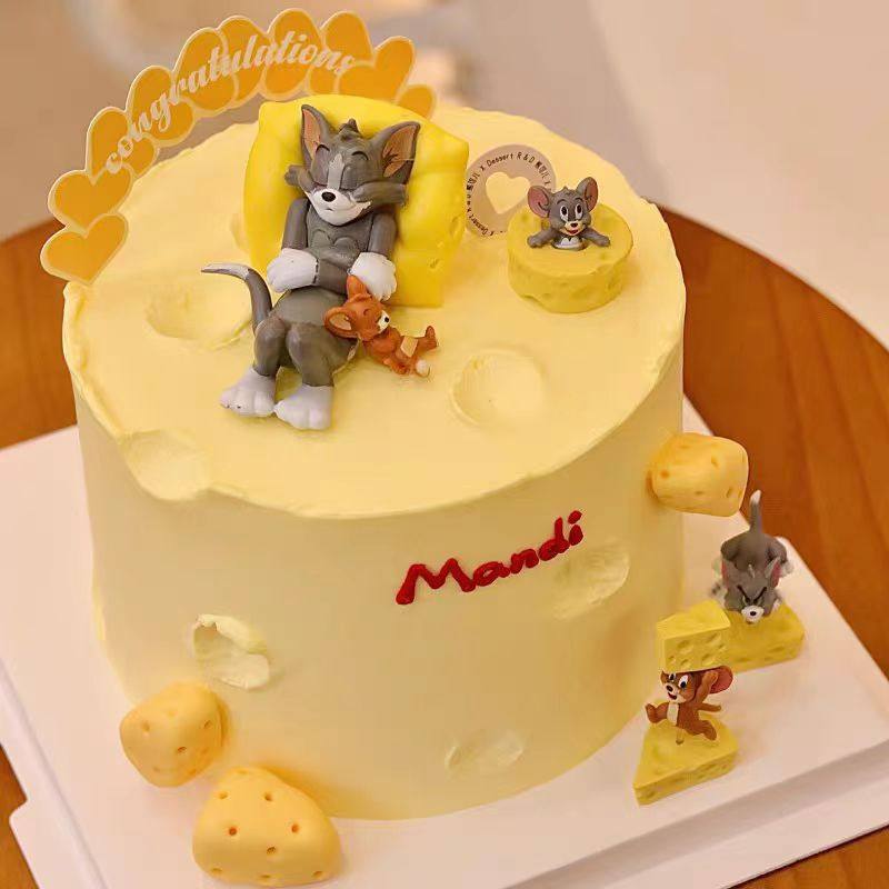 猫和老鼠奶酪蛋糕装饰摆件甜梦好友儿童生日烘焙装扮配件,节庆用品/礼品,节日装扮用品,淘宝优惠券,粉丝福利购,淘宝优惠卷