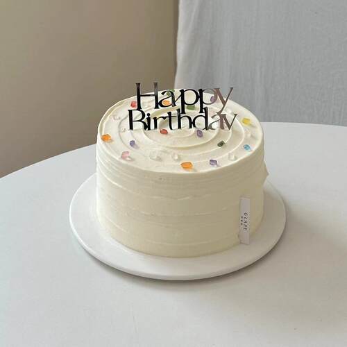小红书同款ins简约缤纷钻石糖宝石砂糖蛋糕装饰小仙女生日插件