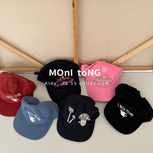 MONI 6款刺绣鸭舌帽 大童/成人 中性款