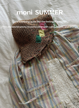 MONI 全现货度假风大集合 钩花吊带/棉麻泡泡纱开衫/太阳花泳衣