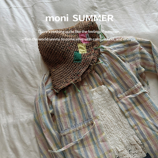 MONI 全现货度假风大集合 钩花吊带/棉麻泡泡纱开衫/太阳花泳衣