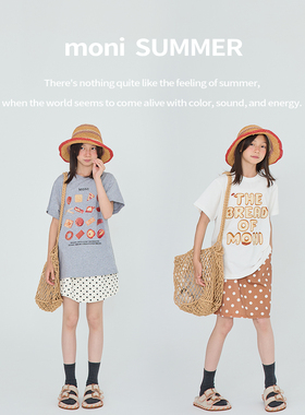 MONI 三防面料面包系列T恤/波点水洗半裙/波点针织短裙(含打底)