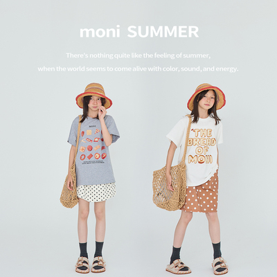 MONI 三防面料面包系列T恤/波点水洗半裙/波点针织短裙(含打底)