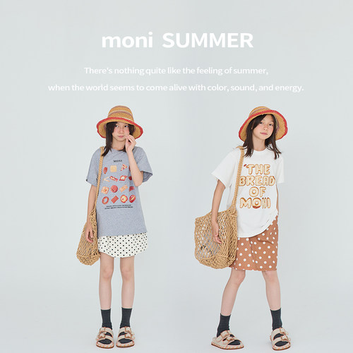 MONI 三防面料面包系列T恤/波点水洗半裙/波点针织短裙(含打底)