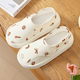 防滑孕妇软底4月份5厚底透气产妇拖鞋 薄款 包跟春秋产后夏季 月子鞋