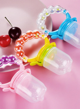 食物咬咬袋4果蔬乐辅食器6宝宝婴儿吃水果汁奶嘴12个月牙胶磨牙棒