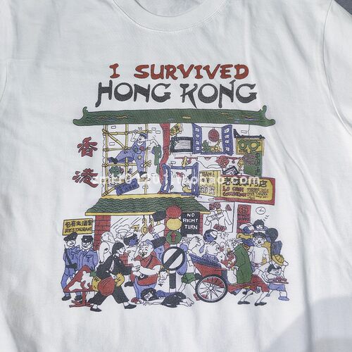 ISURVIVEDHONGKONG男短袖T恤