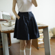 法式 百搭松紧腰显瘦纯色芭蕾半身裙女设计感a字短裙小个子半裙夏