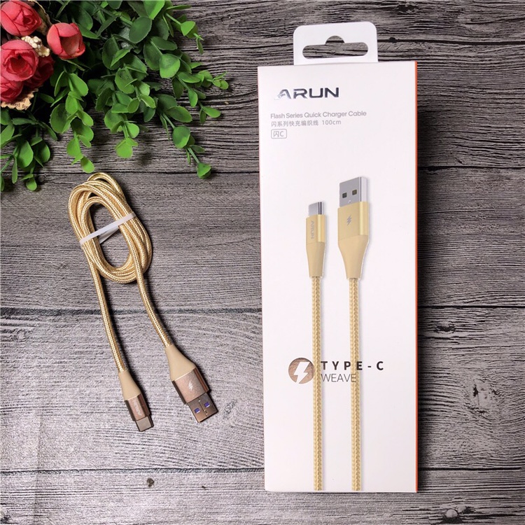 海陆通闪系列全兼容5A快充线金属编织适用华为苹果安卓oppovivo 手机通用充电线数据线