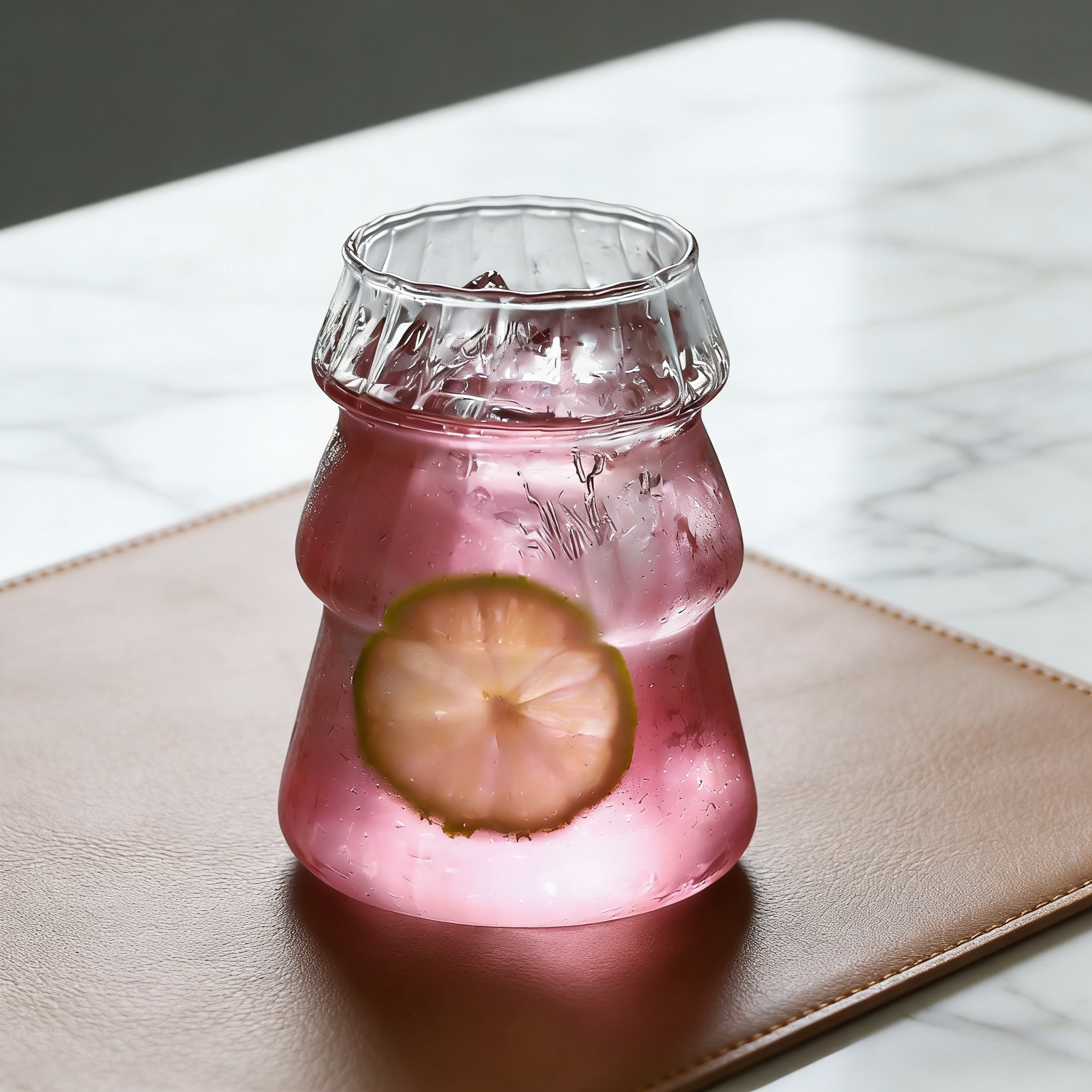 ins风高硼硅玻璃咖啡杯不规则形 单层水杯耐热创意圣诞造型饮料杯