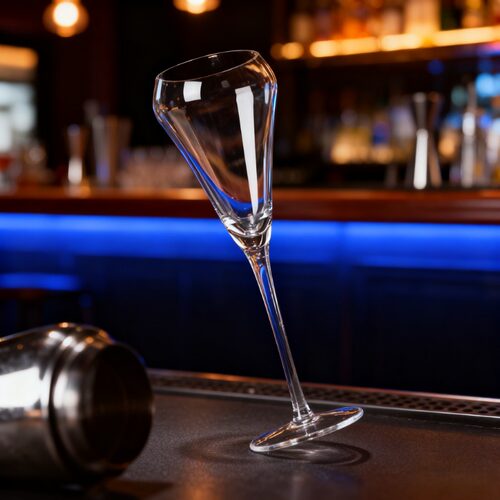 水晶玻璃桃形气泡酒杯