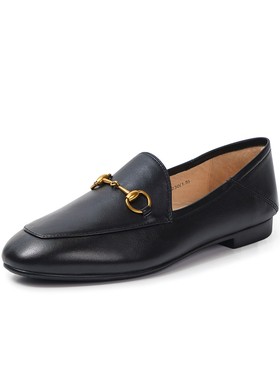 乐福鞋女2025新款英伦风一脚蹬百搭舒适真皮平底单鞋C1751AA1