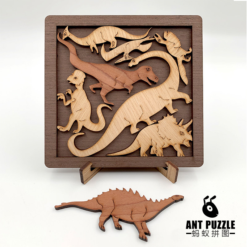 恐龙爱好者儿童成人十级高难度拼图超难烧脑puzzle益智木质礼物