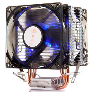 金河田火焰妖塔散热器双风扇静音双铜管支持多平台115X/1151/1700