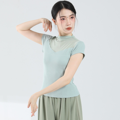 舞蹈服短袖上衣成人练功服练功服